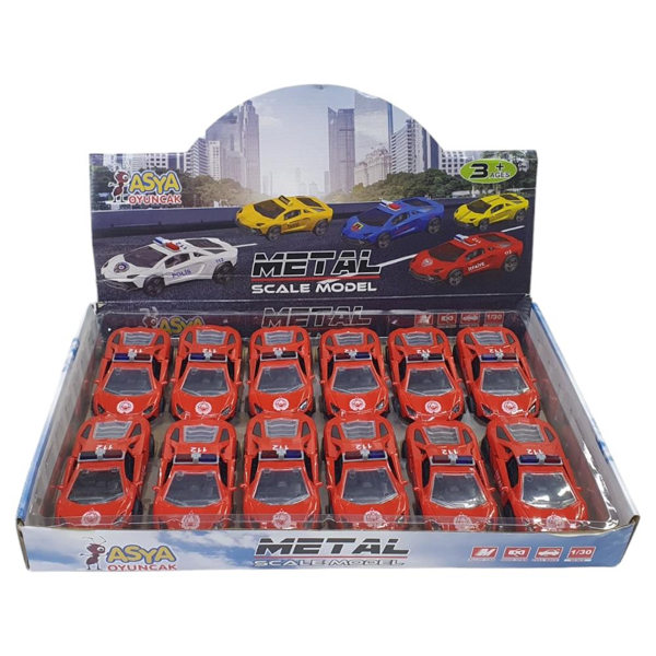Çek Bırak Metal Araba Lamborgini - ILK003 - İtfaiye - Image 1