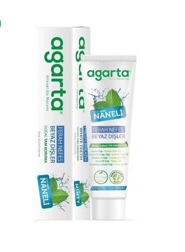Agarta Doğal Diş Macunu 100 ml Nane Özlü - Image 1