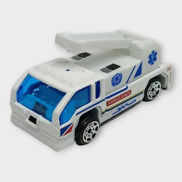 Küçük Metal Sağlık Hizmetleri Araçları 7 Cm - Merdivenli - Image 1