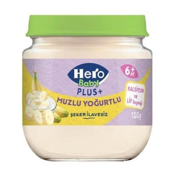 Hero Baby Plus Muzlu Yoğurtlu Kavanoz Mama 120 Gr - Image 1
