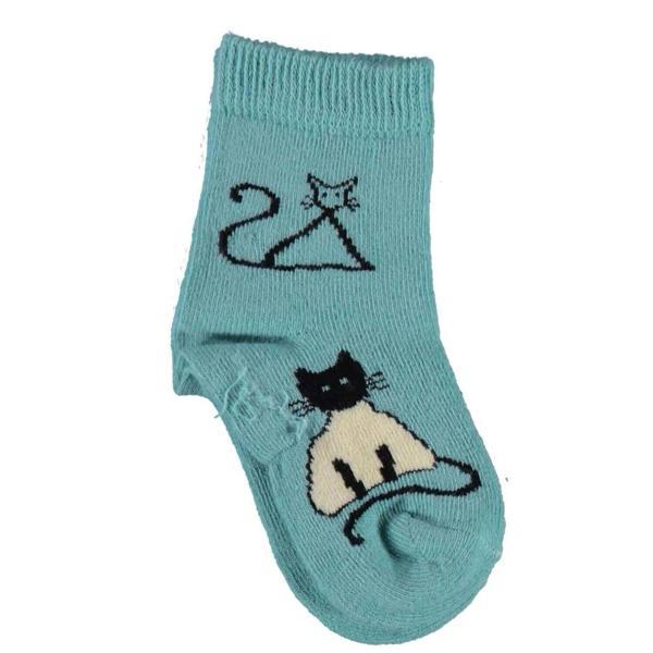 Bibaby Biorganic New Cats Yaş Soket Çorap 68424 Yeşil - Image 1