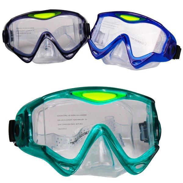 BERMUDA 2363/A MASKE DELUX DAPHNE VAKUMLU SARI / MAVİ - Image 1