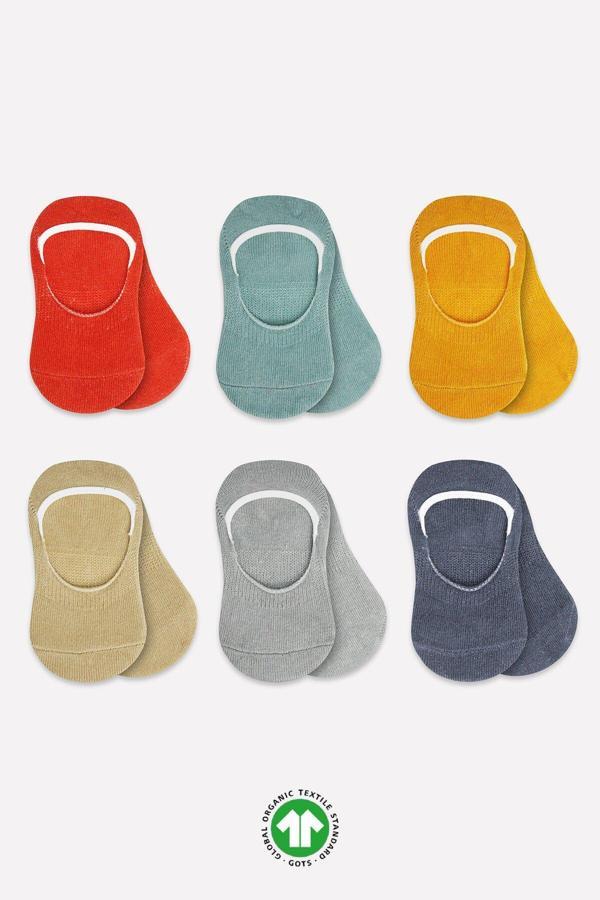 Bistyle 6'Lı Mix Babet Çorap 30101 Kiremit - Image 1