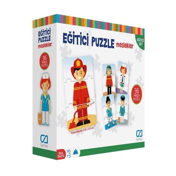 Games Eğitici Puzzle Meslekler 36 Parça 5030 - Image 1