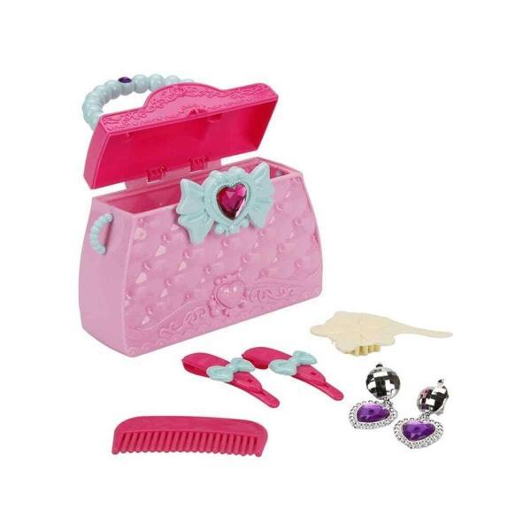 Aksesuarlı Makyaj Çantası  - BJ1350 - Pembe - Image 1