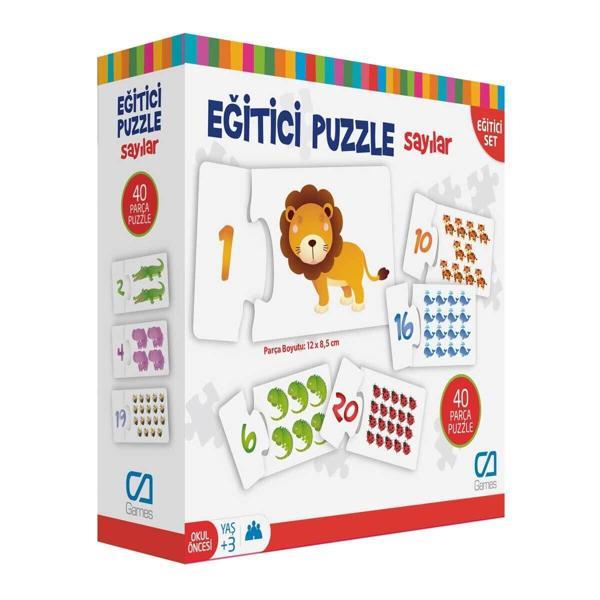 Games Eğitici Puzzle Sayılar 40 Parça - Image 1