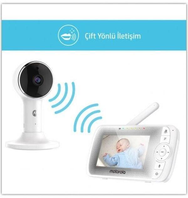 Motorola LUX64 Connect Wi-Fi 4.3 FHD LCD Dijital Bebek Kamerası - Image 1