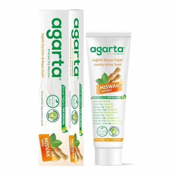 Agarta Doğal Diş Macunu 100ml Misvak Özlü - Image 1