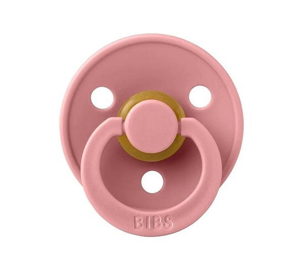 Bibs Colour Kauçuk Emzik 0-6 Ay Dusty Pink - Image 1