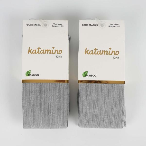 Katamino Beyza Kız Bambu Külotlu 1-5 Yaş K30205 Gri - Image 1