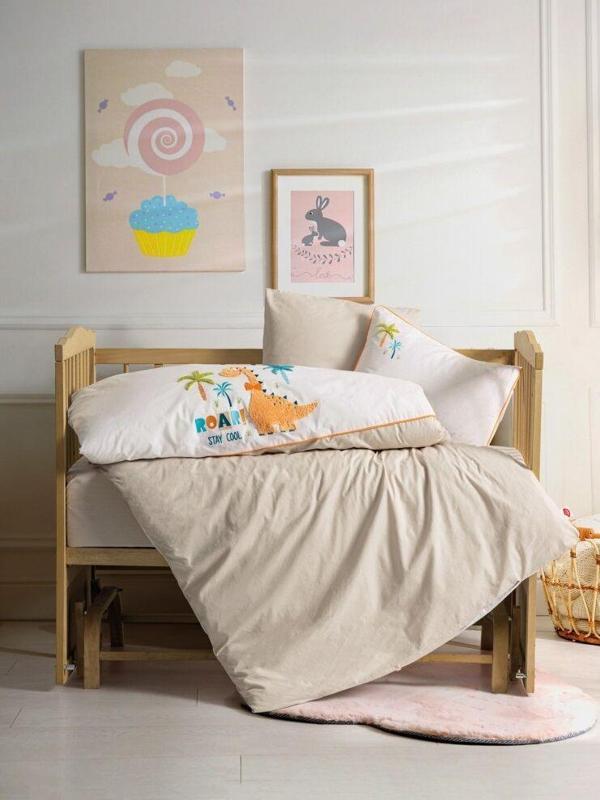 Cotton Box Punch Nakışlı Bebek Nevresim Takımı Kiddo - Image 1