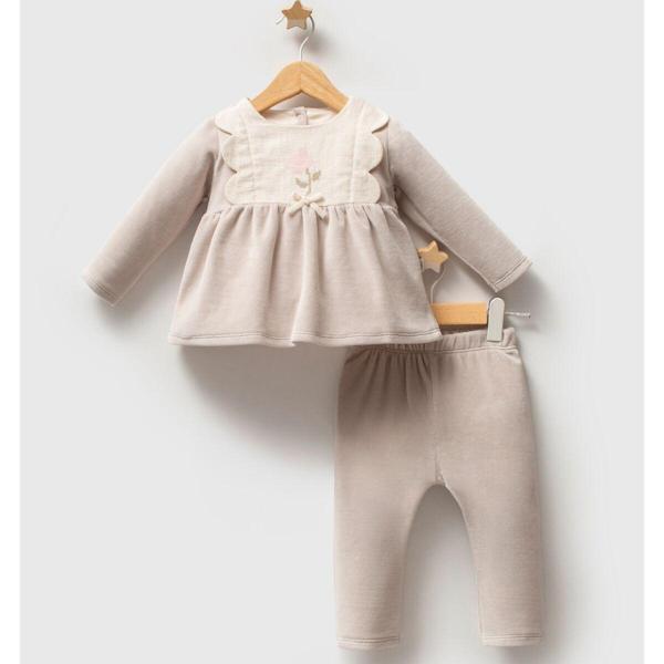 Tongs Baby Etamine 2'li Takım 5683 Gri - Image 1