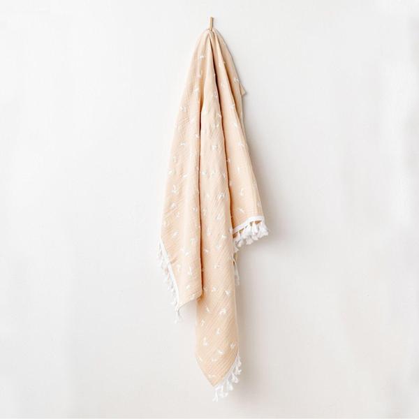 Andywawa AC24513 Müslin Smil All Day 120x90 Bebek Battaniye Beige - Image 1