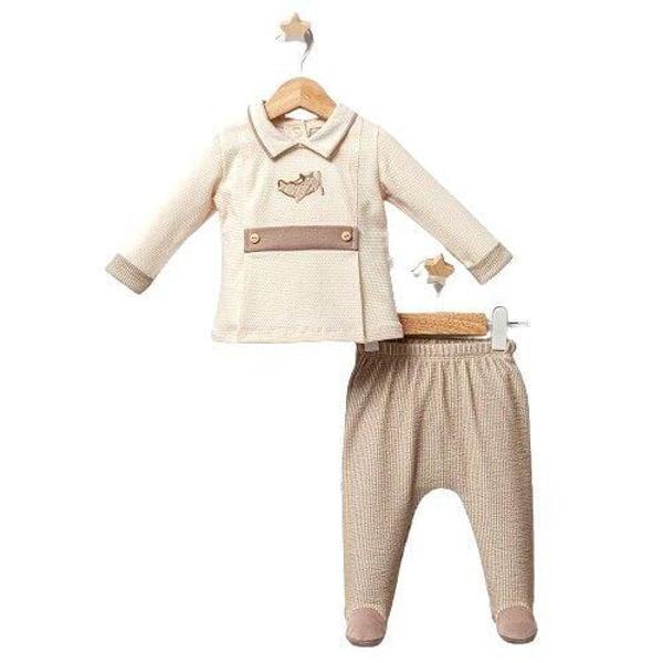 Tongs Baby Airplane Zıbın Takım 5235 Kahverengi - Image 1