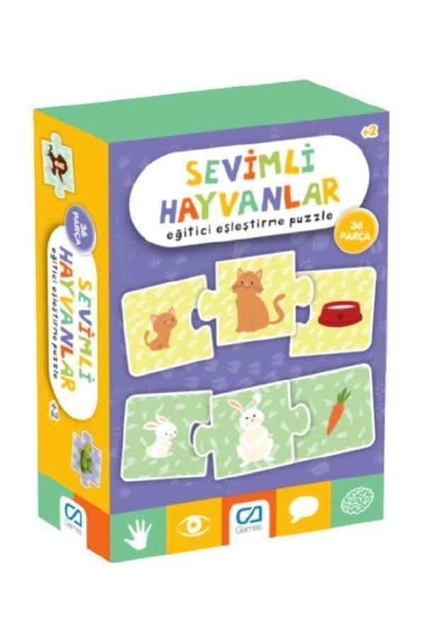 Games Sevimli Hayvanlar Eğitici Eşleştirme Puzzle 36 Parça - Image 1