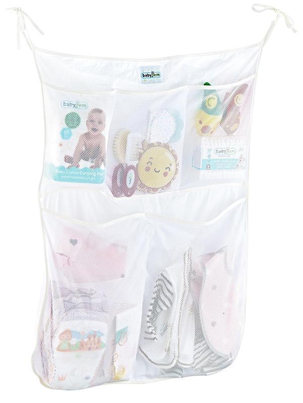 BabyJem Yatak Başı Organizer 555 Beyaz - Image 1