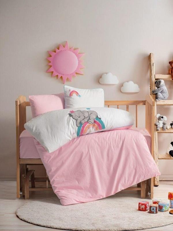 Cotton Box Punch Nakışlı Bebek Nevresim Takımı Lucky - Image 1