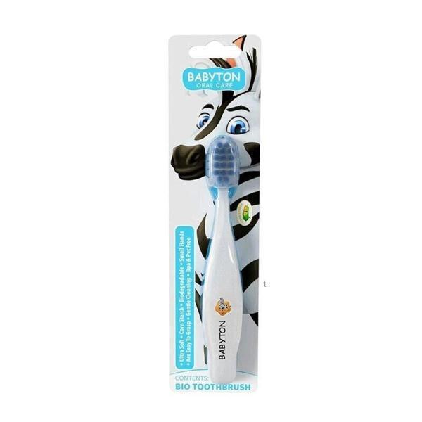 Babyton Bio Ultra Yumuşak Çocuk Diş Fırçası Zebra - Image 1