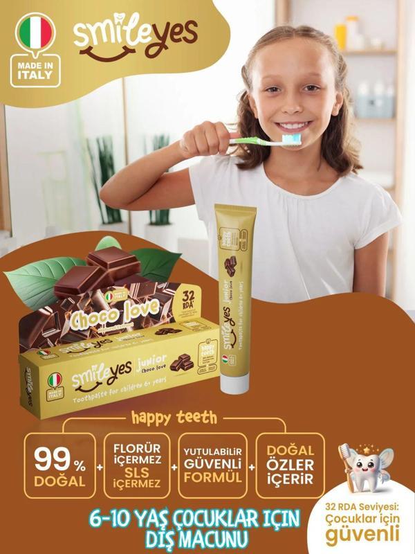 Smileyes Junior Diş Macunu 6+ Yaş 50 ml Choco Love - Image 1