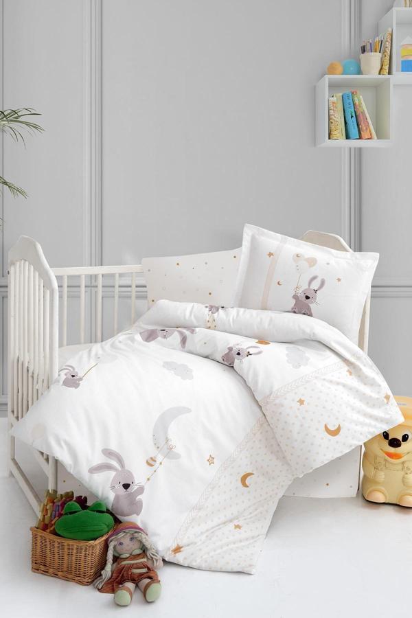 Kanz Ranforce Bebek Nevresim Takımı Knz-001 Bunny Dream - Image 1