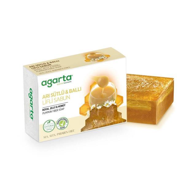 Agarta Arı Sütlü ve Ballı Lifli Sabun 150 Gr - Image 1