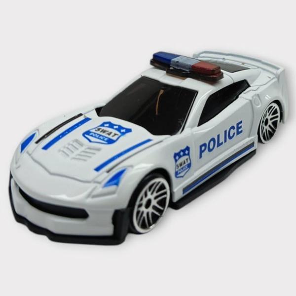 Metal Mini Polis Arabası  8 cm - Polis - 1 - Image 1