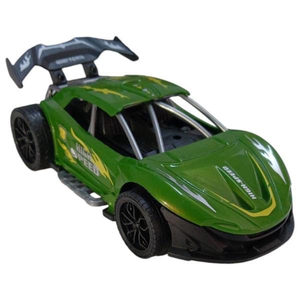 Sürtmeli Yarış Arabası - Yeşil - Image 1
