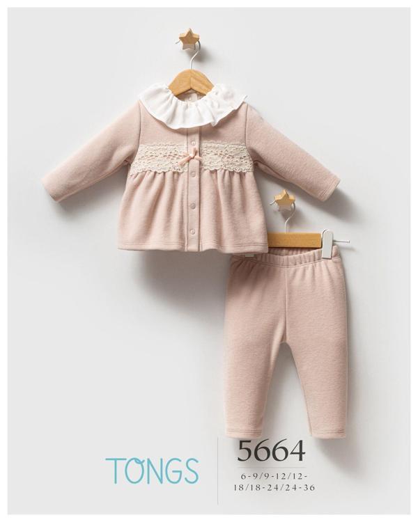 Tongs Baby Lace Dream 3'lü Takım 5664 Pudra - Image 1