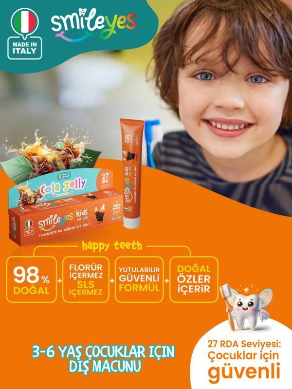 Smileyes Kids Diş Macunu 3-6 Yaş 50 ml Cola Jelly - Image 1