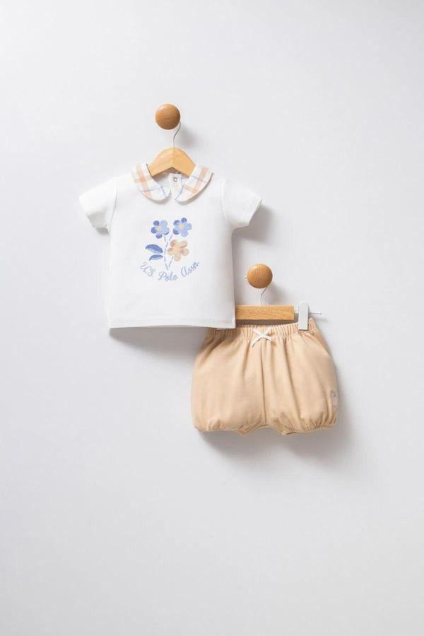 U.S Polo Bebek 2'Li Takım USB2380 Beyaz - Image 1
