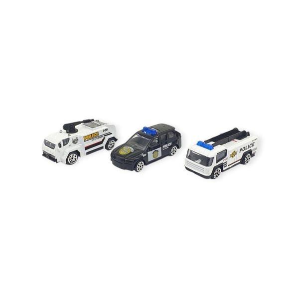 3'lü İş Makinaları Road Seti - Die Cast - DS044 - Polis - Image 1