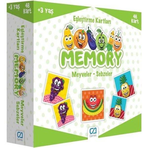 Games Memory Eşleştirme Kartları Meyve Sebzeler 48 Kart 5040 - Image 1