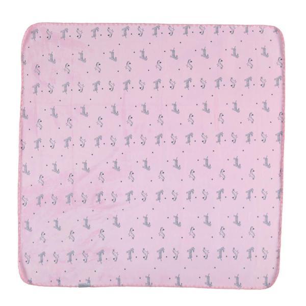Bibaby Happy Zebra Land Fluffy Bebek Battaniye 64529 Pembe - Image 1