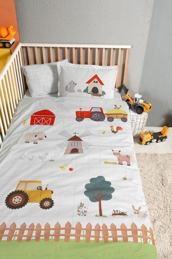 Kanz Ranforce Bebek Nevresim Takımı Knz-001 Farming - Image 1