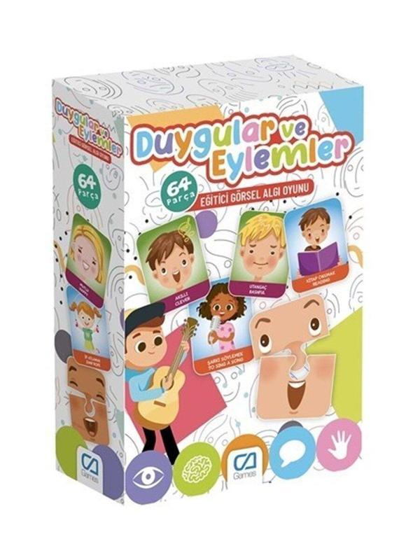 Games Duygular ve Eylemler Eğitici Görsel Algı Oyunu 64 Parça - Image 1