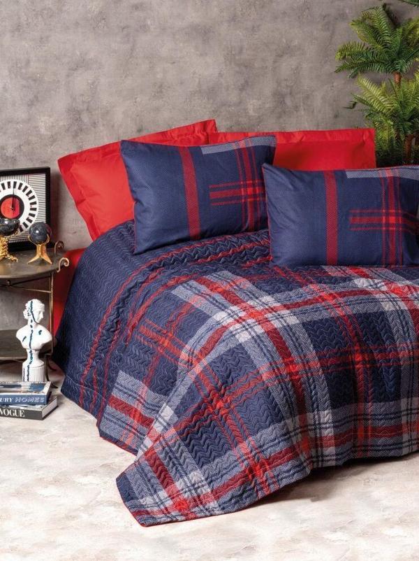 Cotton Box Masculine Ranforce Complete Set Tek Kişilik Abel Kırmızı - Image 1