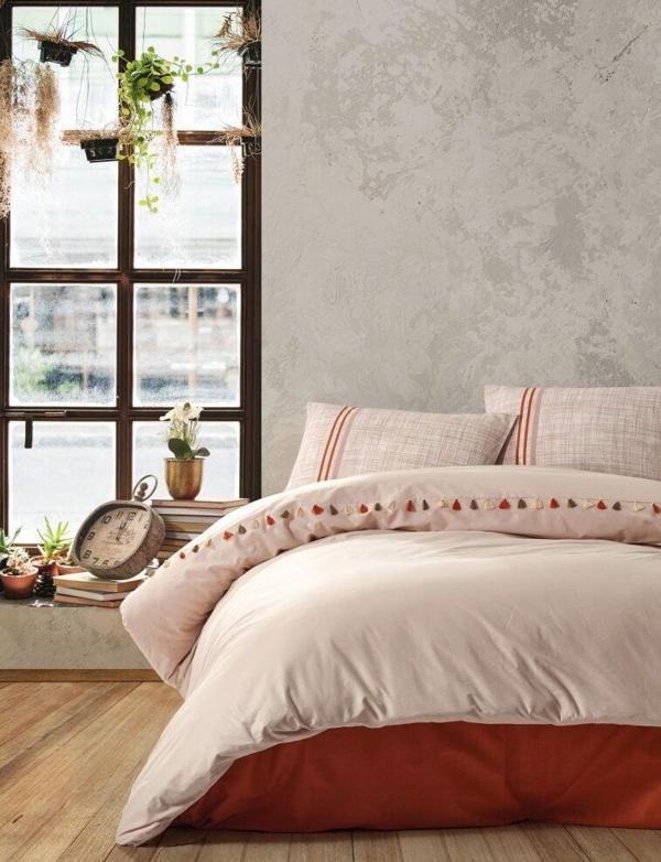 Cotton Box Candy Ranforce Nevresim Takımı Tek Kişilik Merri Bej - Image 1