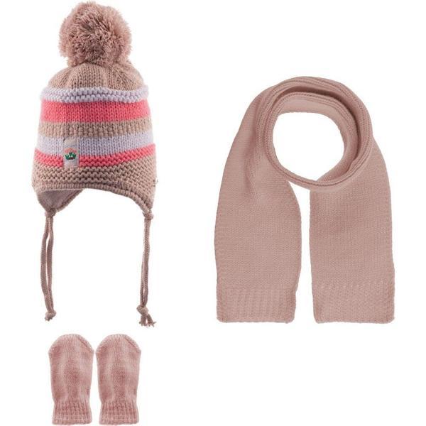 Kitti Atkı Bere Eldiven Takım 0-18 Ay 2315004 Pudra - Image 1
