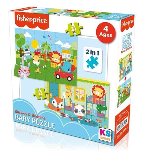 Fisher Price Baby Puzzle Railway & Bedtime 13406 - Image 1