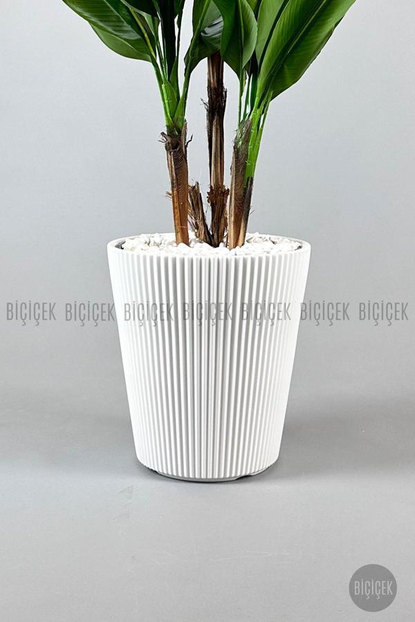 Biçiçek Luna Saksı 37 Cm Ve İç Kova Dahil - Image 1