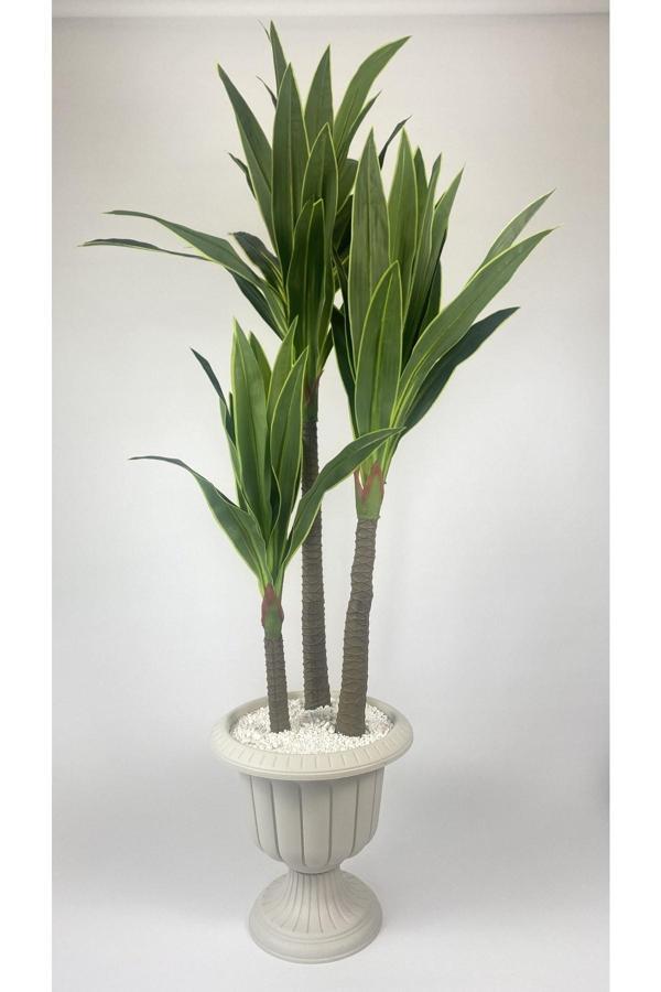 Biçiçek Yucca Bitkisi 220 Cm Yapay Ağaç Beyaz - Image 1