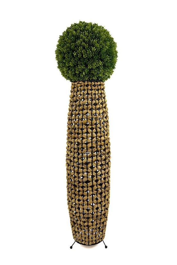 Biçiçek Çamdalı Şimşir Ağacı Su Sümbülü Hasır Lambader - Image 1