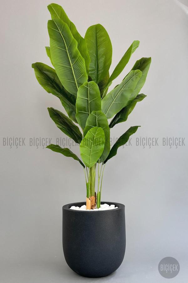 Biçiçek Yapay Muz Ağacı 200 Cm Lux Dış Mekan Saksıda - Image 1