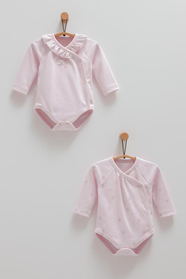 CUTE RABBIT ANVELOP UZUN KOL İKİLİ BODY - CARAMELL  - BK1481 - Lila - 0 - 1 Ay0 - 1 Ay - BK1481-Li-0 - 1 Ay0 - 1 Ay Lila - Image 1