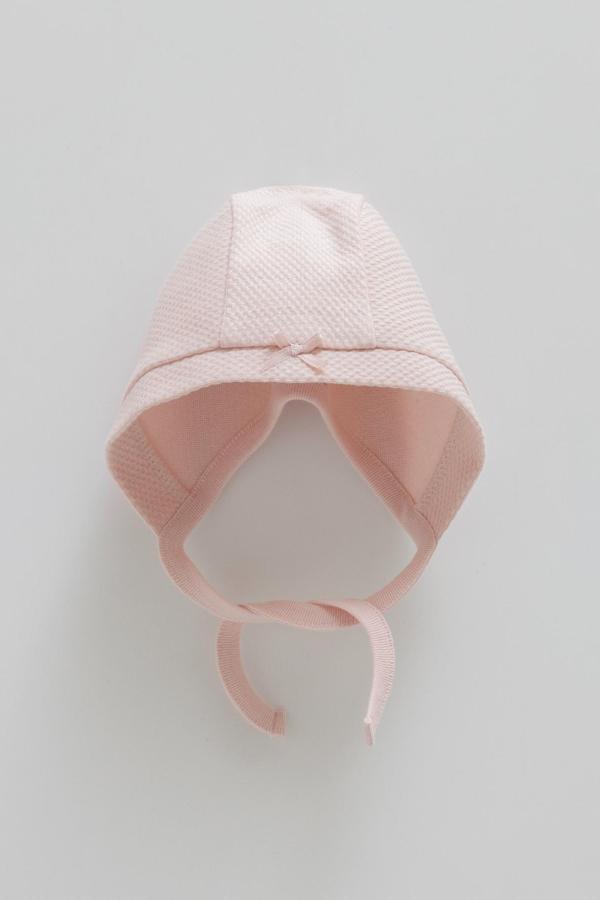 LOVE FEEL BAĞCIKLI ŞAPKA - CARAMELL  - SPK2071 - Gül Kurusu - 6 - 9 Ay - SPK2071-Gül Kurusu-6 - 9 Ay Gül Kurusu - Image 1