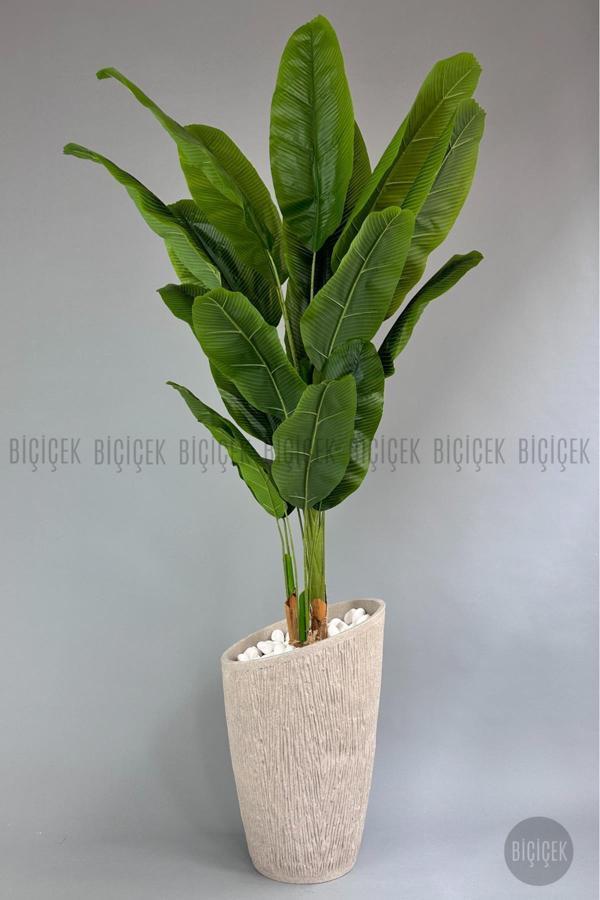 Biçiçek Yapay Muz Ağacı 230 Cm Lux Dış Mekan Saksıda - Image 1