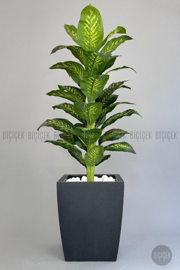 Biçiçek Yapay Difenbahya Ağacı 190 Cm Lux Dış Mekan Saksıda - Image 1