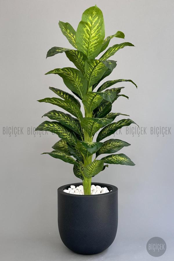 Biçiçek Yapay Difenbahya Ağacı 190 Cm Lux Dış Mekan Saksıda - Image 1
