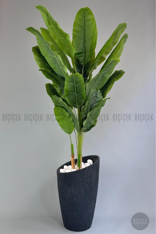 Biçiçek Yapay Muz Ağacı 230 Cm Lux Dış Mekan Saksıda - Image 1