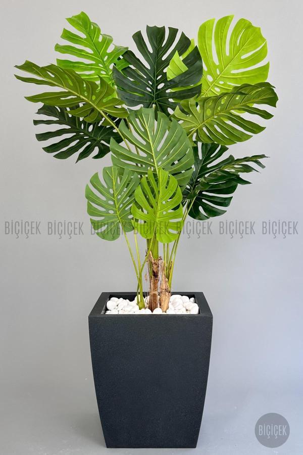 Biçiçek Yapay Monstera Ağacı 170 Cm Lux Dış Mekan Saksıda - Image 1